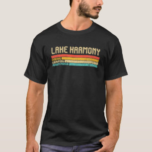 Camiseta LAKE HARMONY PENNSYLVANIA Campanha de pesca engra