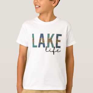 Camiseta Lake Life Cheetah Impressão Tipografia