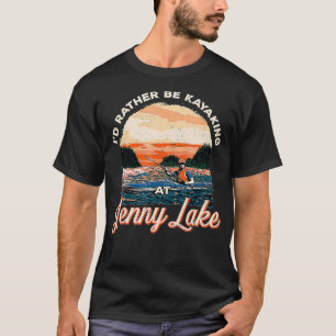 Camiseta Lake Life Kayaking Eu Preferencialmente Estar A Ka