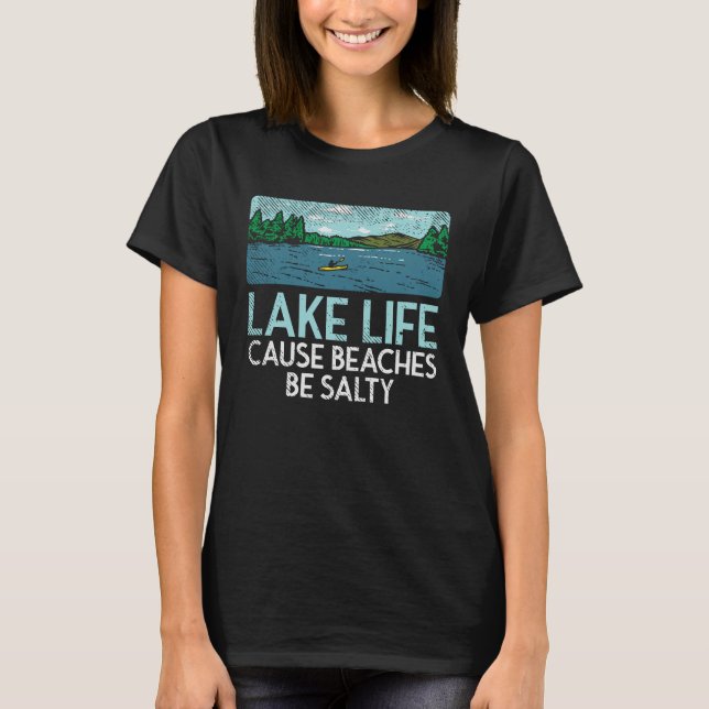 Camiseta Lake Life Salty Beaches (Frente)