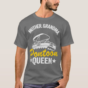 Camiseta Lake Life Women Mãe Avó Pontoon Rainha T
