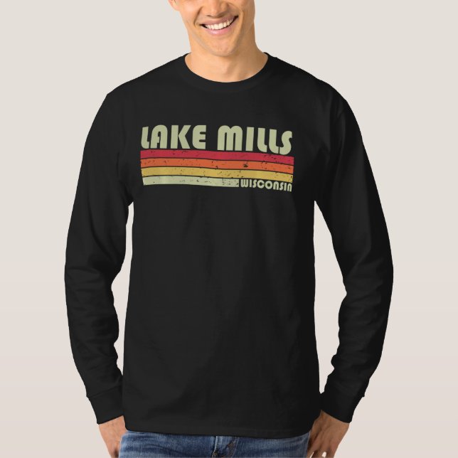 Camiseta LAKE MILLS WI WISCONSIN Funny City Home Roots Gift (Frente)