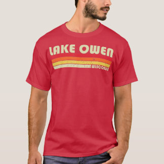 Camiseta LAKE OWEN WISCONSIN Campanha de Pesca Engraçada Ve