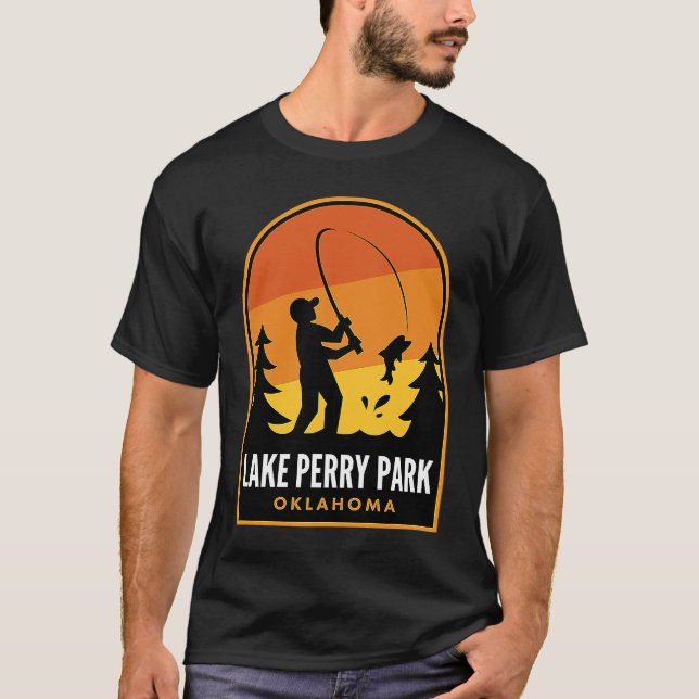 Camiseta Lake Perry Park Oklahoma Fishing (Frente)