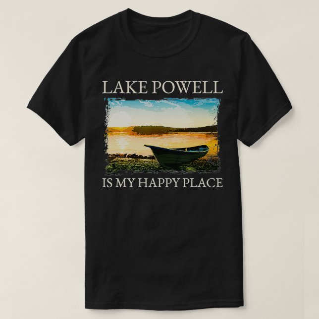 Camiseta Lake Powell Lake Life The Lake Is My Happy Place K (Frente do Design)