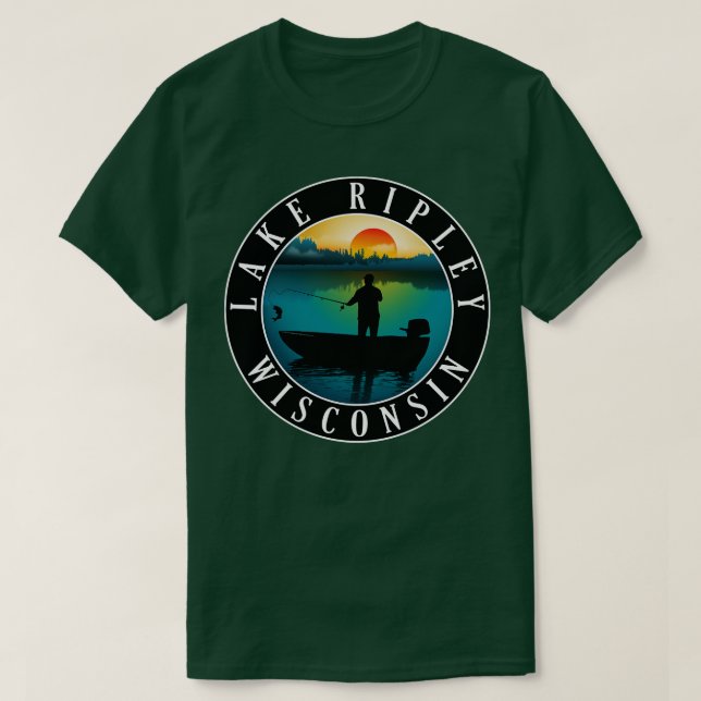 Camiseta Lake Ripley Wisconsin (Frente do Design)