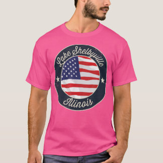 Camiseta Lake Shelbyville - Patriotic Illinois Souvenir T-S
