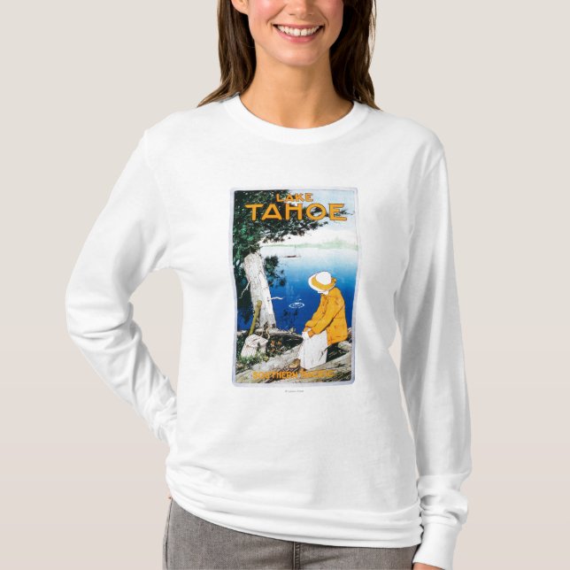 Camiseta Lake Tahoe PosterLake relativo à promoção Tahoe, (Frente)