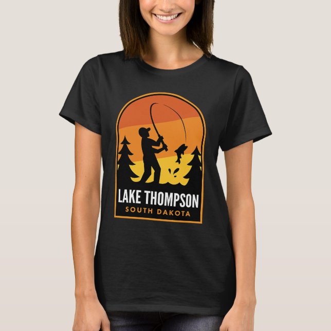 Camiseta Lake Thompson South Dakota Fishing (Frente)