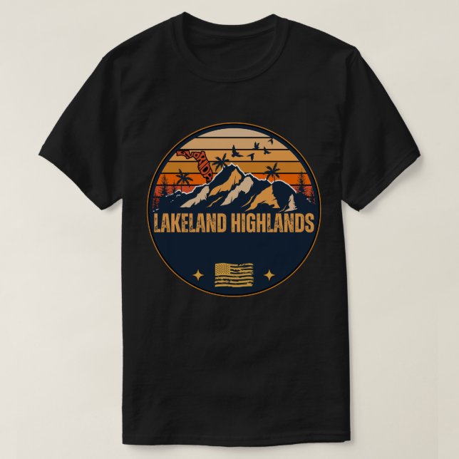 Camiseta Lakeland Highlands, Flórida  (Frente do Design)