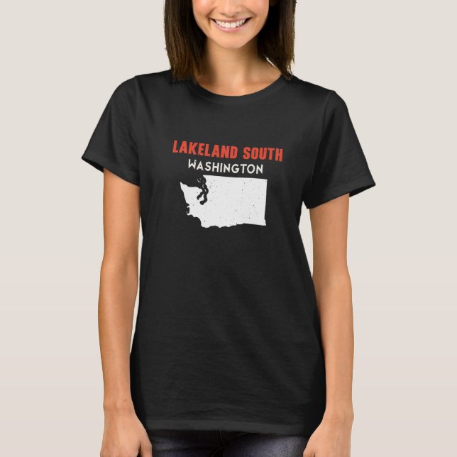 Camiseta Lakeland South Washington USA State America Travel (Frente)