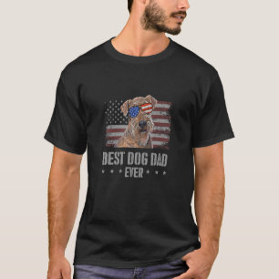 Camiseta Lakeland Terrier Best Dog Pai Alguma Vez Retro Usa