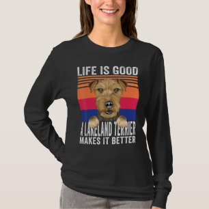 Camiseta Lakeland Terriers Torna Sua Vida Boa Vintagem