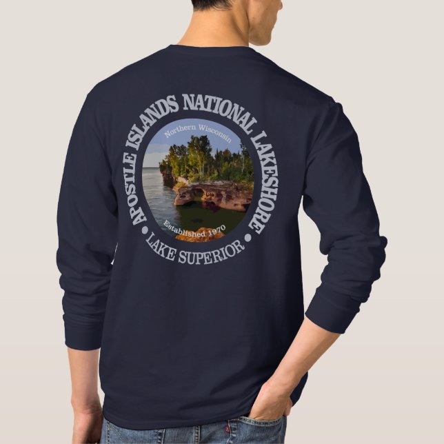 Camiseta Lakeshore Nacional das Ilhas Apóstle (Verso)