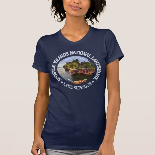 Camiseta Lakeshore Nacional das Ilhas Apóstle (Frente)