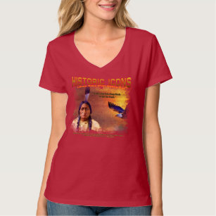 Camiseta Lakota Sioux Chefe Sitting Bull pintado T-Shirt