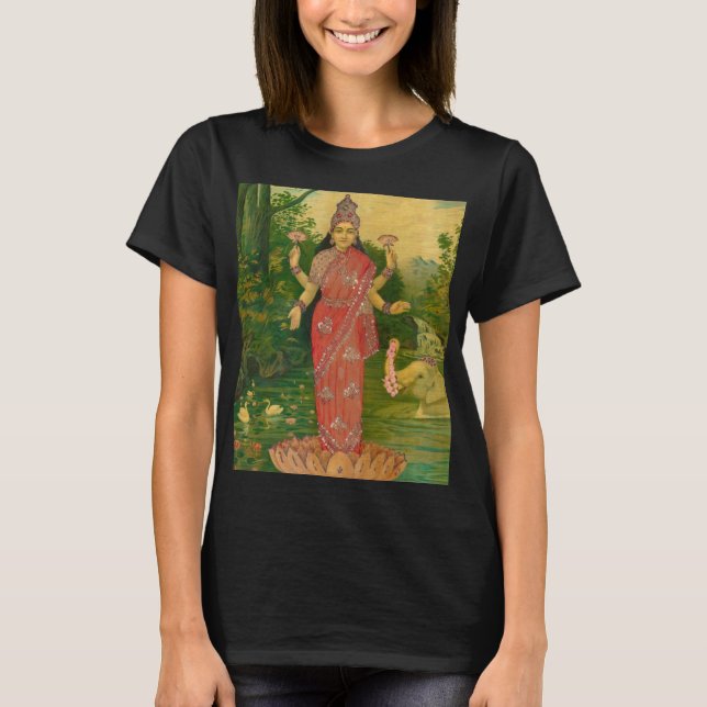 Camiseta Lakshmi por Raja Ravi Varma (Frente)