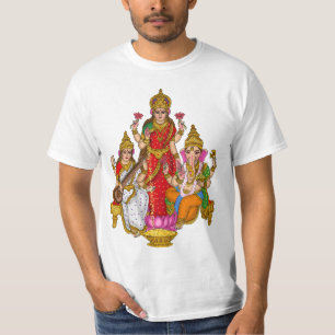Camiseta Lakshmi Saraswati Ganesha