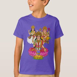 Camiseta Lakshmi Saraswati Ganesha