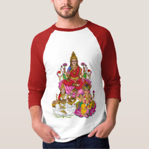 Camiseta Lakshmi Saraswati Ganesha