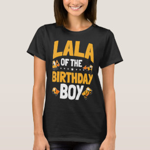 Camiseta Lala Do Aniversário Da Construção De Meninos