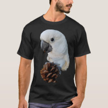 Lala o Cockatoo com o Tshirt do preto do cone do