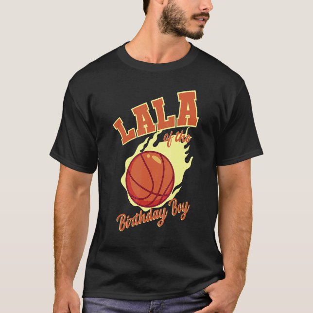 Camiseta Lala Of The Birthday Boy Basketball Family Bday Pa (Frente)