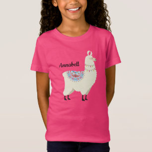 Camiseta Lama adorável e feminino