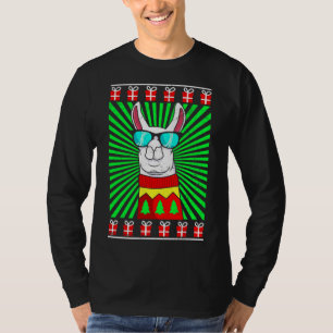 Camiseta Lama Alpaca Christmas Ugly Christmas