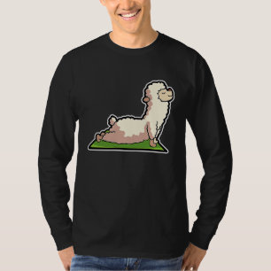 Camiseta Lama Alpaca Poses de Ioga Esportes Ginástica Ohmmm