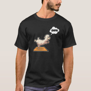 Camiseta Lama Alpaca Poses de Ioga Esportes Ginástica Ohmmm