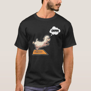 Camiseta Lama Alpaca Yoga Possui ginástica esportiva Ohmmm