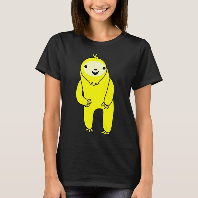 Camiseta Lama Amarela excitada (Frente)