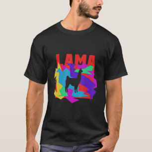 Camiseta Lama Animal Mosaik Quebra-cabeça