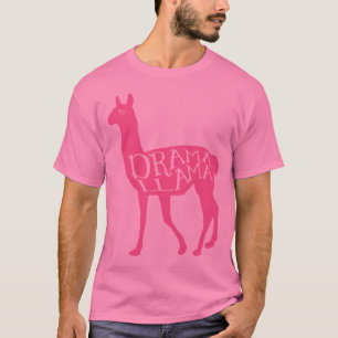 Camiseta Lama cor-de-rosa do drama