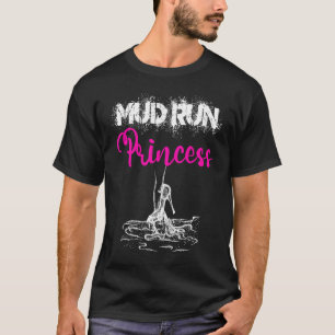 Camiseta Lama Corre Princesa Mulher Corta Obstáculo Race Mu