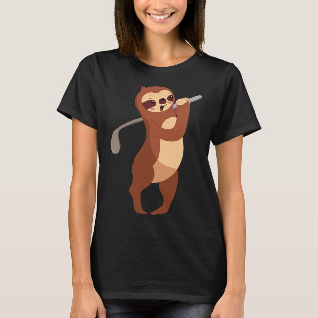 Camiseta Lama de Animais de Golfe (Frente)