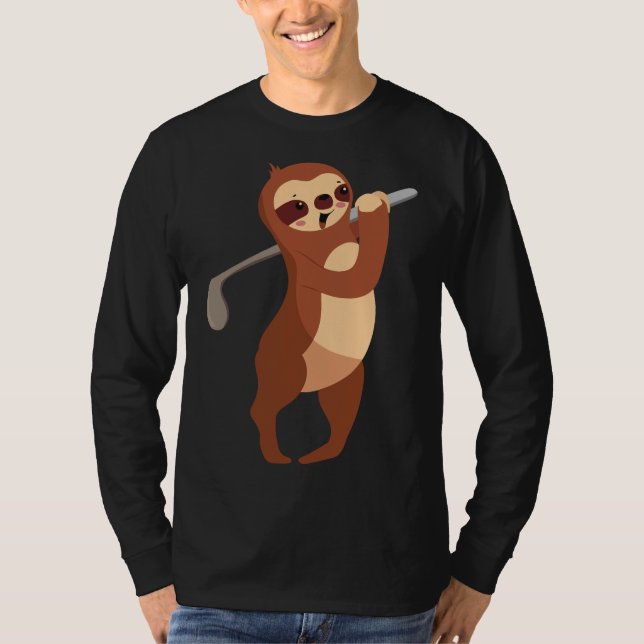 Camiseta Lama de Animais de Golfe (Frente)