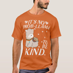 Camiseta lama de preguiça não é prob-lama ser gentil