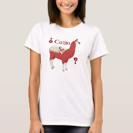 Camiseta Lama do SE de Como do ¿? T da forma com imagem do