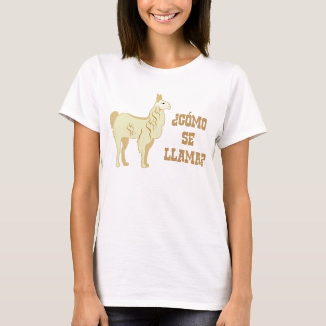 Camiseta Lama do SE de Como?  Que é seu nome? (Frente)