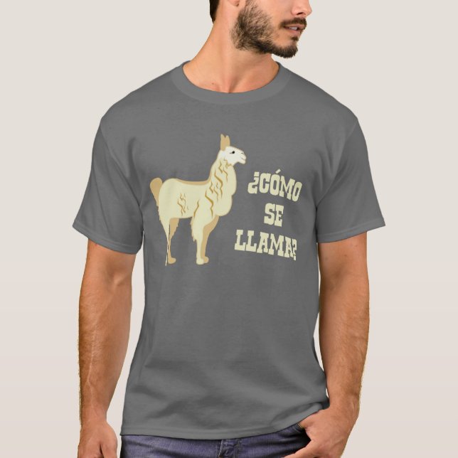 Camiseta Lama do SE de Como?  Que é seu nome? (Frente)