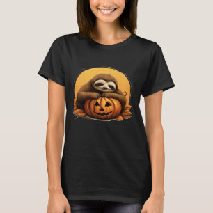 Camiseta Lama dormente e abóbora-abóbora clássica T-Shi
