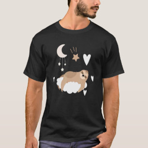 Camiseta Lama Dormindo Em Nuvens Laminhas Cudas Animais