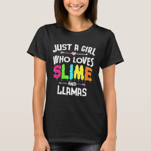 Camiseta Lama e Lhamas para raparigas