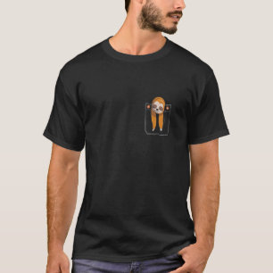 Camiseta Lama Gira Em Bolso Gráfico Homens Crianças Lama