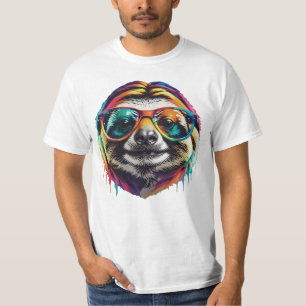 Camiseta Lama Legal Colorida em Sombras