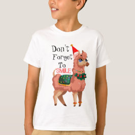 Camiseta lama no Natal