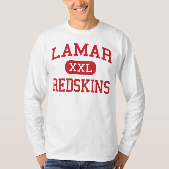 Camiseta Lamar - Redskins - segundo grau - Houston Texas (Frente)