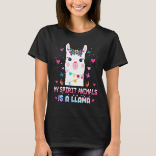 Camiseta Lamas São Os Meus Animais Espirituosos Alpaca Llam